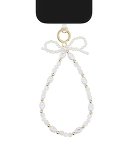 Phone Wristlet Strap Pearl Bow