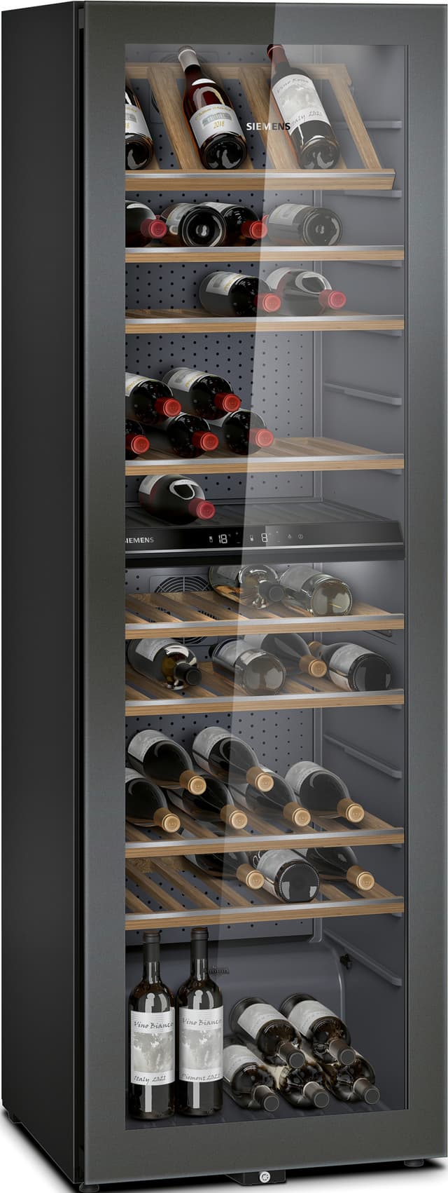 Siemens iQ500 vinkøleskab KW36KATGA (fritstående, 199 flasker)