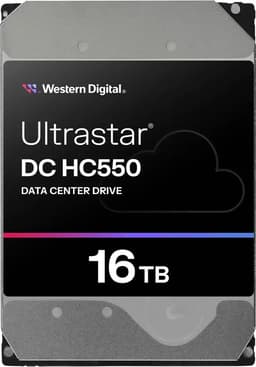 WD 16TB Ultrastar DC HC550 SATA 6Gb/s 512e ISE WUH721816ALE6L0