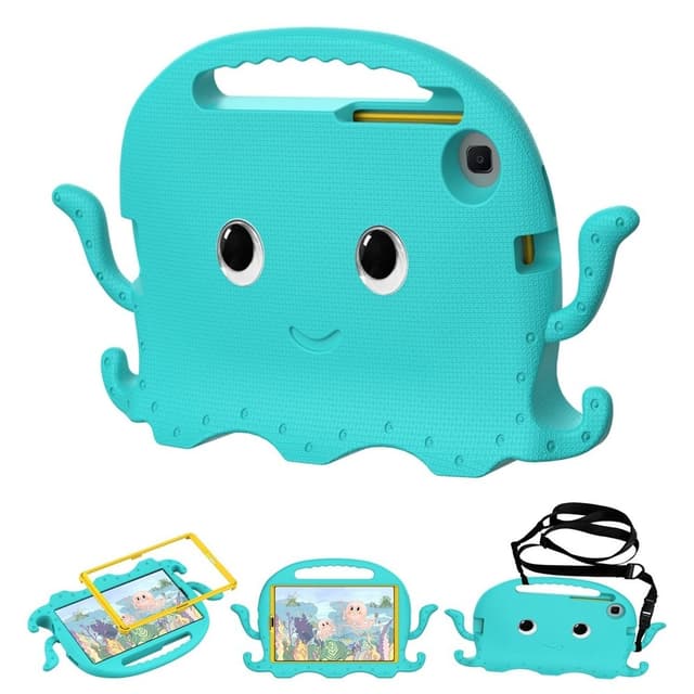 SKALO Samsung Galaxy Tab A11 3D Cartoon Børncover - Turkis