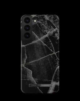 Printed Case Galaxy S22 Plus Black Thunder Marble