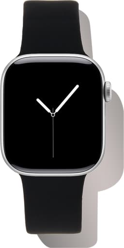 Silicone Watch Band 38/40/41/42 S-M Black