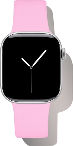 Silicone Watch Band 42/44/45/46/49 S-M Bubblegum Pink