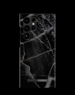 Printed Case Galaxy S23 Ultra Black Thunder Marble