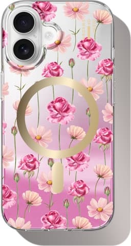 Mirror Case MagSafe iPhone 17 Rose Blush Floral