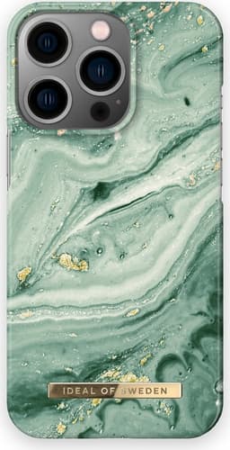 Printed Case iPhone 13 Pro Mint Swirl Marble