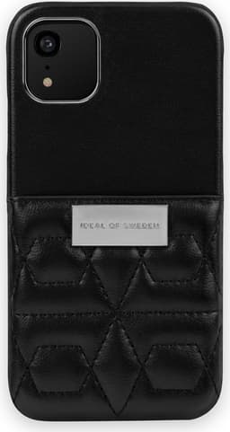Statement Case iPhone 11 / XR Quilted Black Mini Pocket