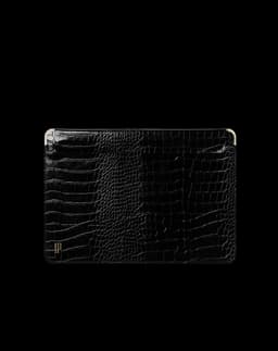 Slim Laptop Sleeve 16"" Black Croco
