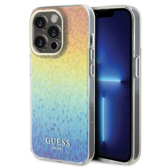 Guess telefonetui til iPhone 15 Pro IML Mirror Disco Iriscent