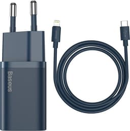 Baseus Väggladdare 20 W Lightning Kabel 1m - Blå