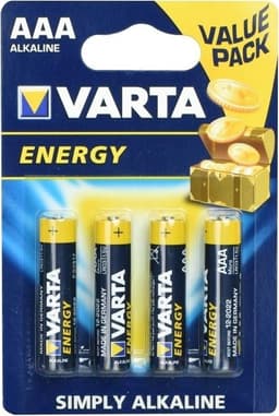 Varta 4-stk alkalisk batteri R3 (AAA) Energi