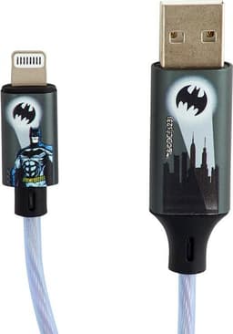 Batman USB A Till Lightning Kabel (1.2m) Bat Logo