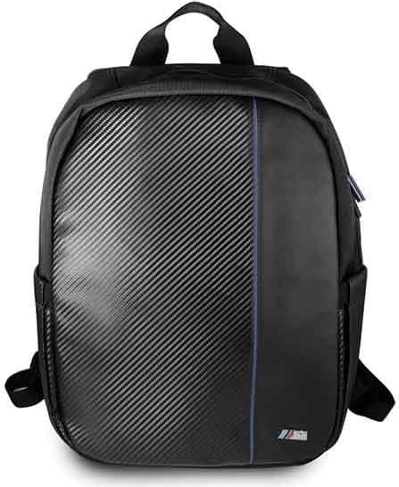 BMW Plecak Carbon Navy Stripe Ryggsäck 16"" - Svart