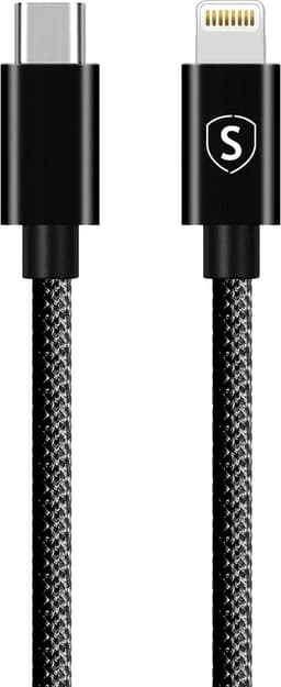 SiGN USB-C till Lightning kabel 20W 0.25m - Svart