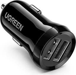 Ugreen 2x USB 24W 4.8A Billaddare Svart