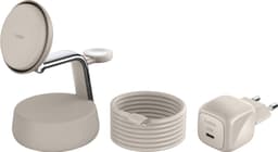 Belkin 3-i-1 Qi2 25W trådlös laddare (sand)