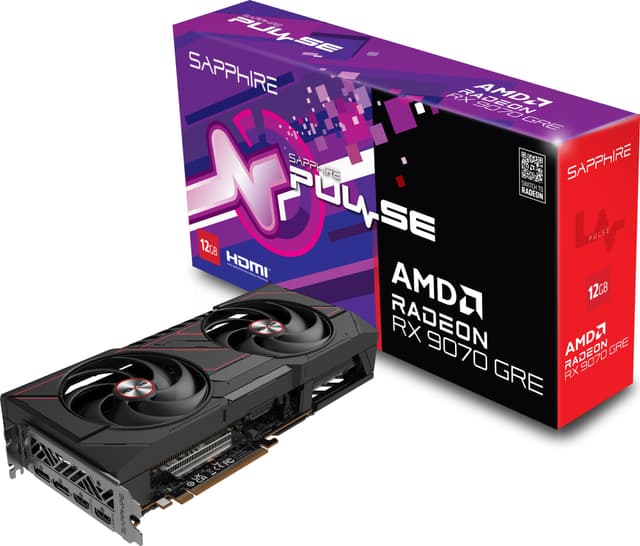 Sapphire Pulse Radeon RX 9070 GRE 12GB grafikkort