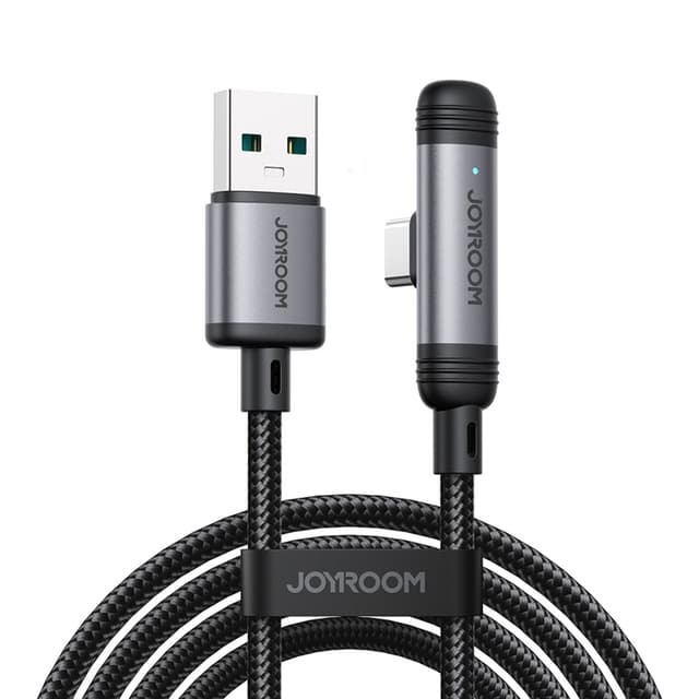 Joyroom USB-A - USB-C 3A Kabel 1.2m Series 90° - Svart