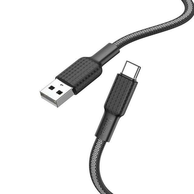 HOCO USB-A til USB-C Kabel 1m 3A X69 - Sort/Hvid