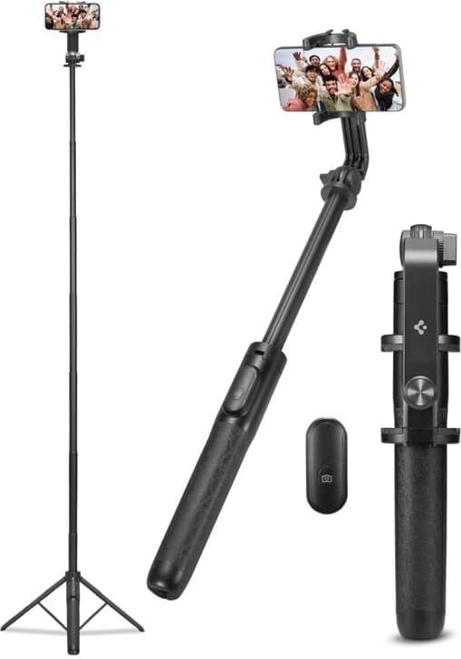 Spigen Bluetooth Selfie Stick Stativ - Sort