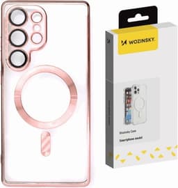 Wozinsky Telefontaske til Galaxy S25 Plus Magsafe Galvaniseret - Lyserød