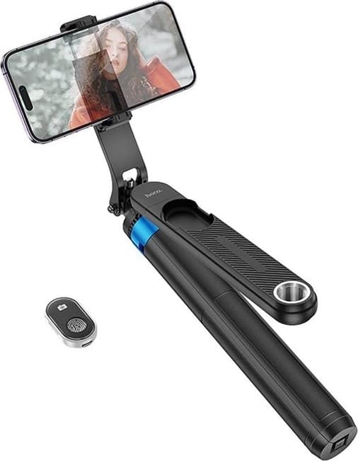 Hoco Selfie Stick Bluetooth m/Fjernbetjening K22 - Sort