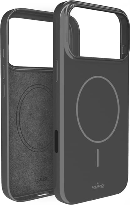 Puro Telefontaske til iPhone 17 Pro Max Magsafe Polycarbonat Pulse - Grå