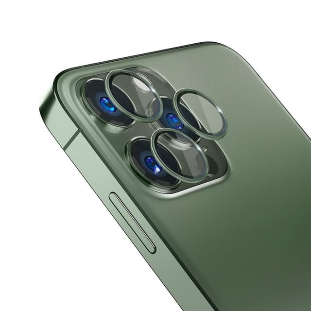 3MK iPhone 13 Pro/13 Pro Max härdat glas Kameraskydd - Grön