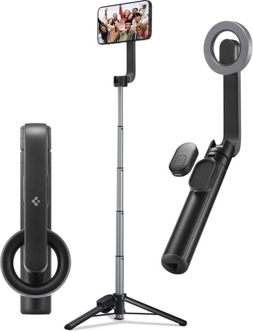 Spigen Magsafe Bluetooth Selfie Stick Stativ - Sort