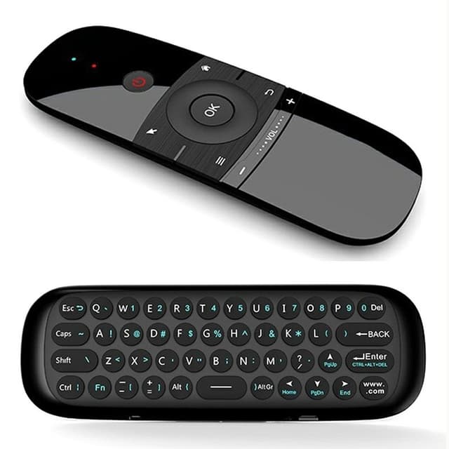Air Mouse 2. trådlös fjärrkontroll Mini-tangentbord IR-inlärningskontrollenhet