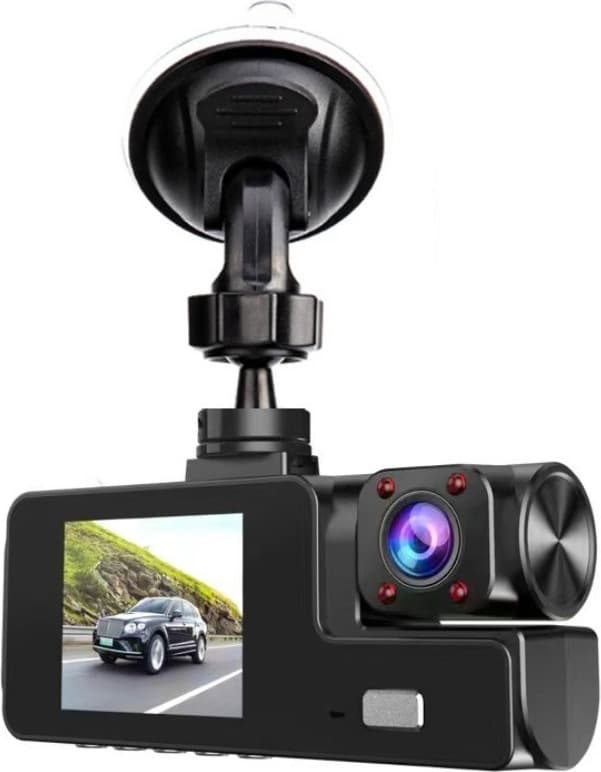 A22 HD Night Vision Trippelobjektiv WiFi Dash Cam med 32GTF-kort