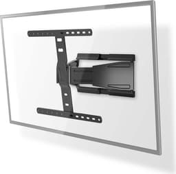 Nedis Tilt och vridbart TV väggfäste | 43 - 90 "" | Maximal skärmvikt som stöds: 50 kg | Går att tilta | Roterbar | Minsta väggdistans: 19.6 mm | 2 Ledpunkt(er) | ABS / Metall | Svart