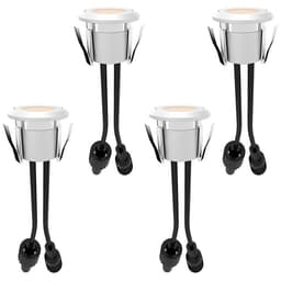 Llitt Allan Decklight kit 4-pack inkl strömadapter 12V 3000K 10lm IP67