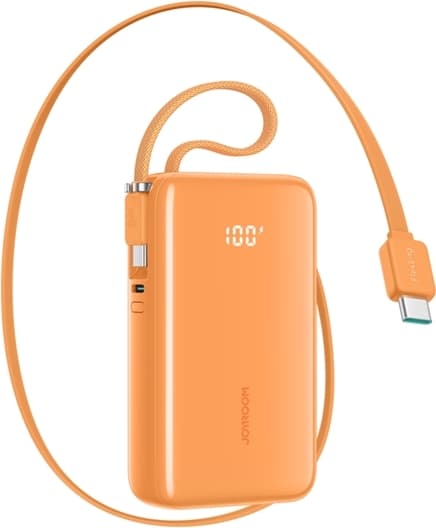 Joyroom Powerbank 10000 mAh 35W med Inbyggda USB-C-Kablar