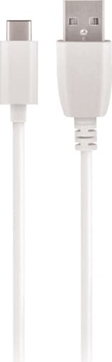 Maxlife-kabel USB - USB-C 2,0 m 2A, hvit