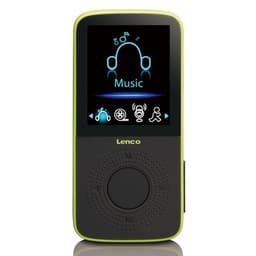 Lenco Sport MP3/4-spelare med stegräknare Sportöronproppar och sportarmband Lime