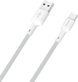 Dudao USB-A - USB-C kabel 5A 1m L9T - Hvid