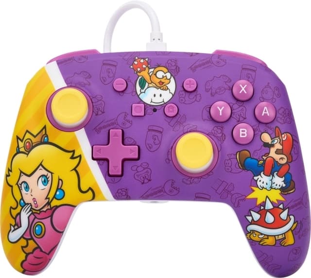 PowerA Förbättrad trådbunden handkontroll, Princess Peach Battle, Switch