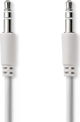 Nedis Stereo lydkabel | 3.5 mm Han | 3.5 mm Han | Nikkel belagt | 1.00 m | Rund | Hvit