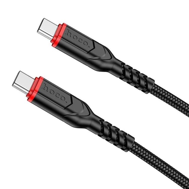HOCO USB-C til USB-C Kabel PD QC 3A 60W X59 1m - Sort