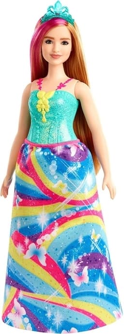 Barbie Dreamtopia prinsessedukke - blå tiara (GJK16)