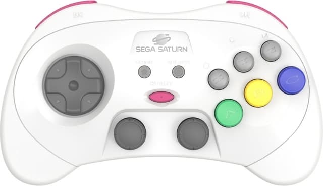 Retro-Bit SEGA Saturn PRO Controller - Hvid