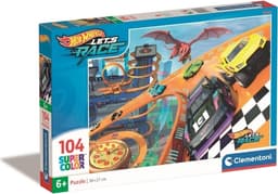 Clementoni 104 stk Puslespil Børn Hotwheels