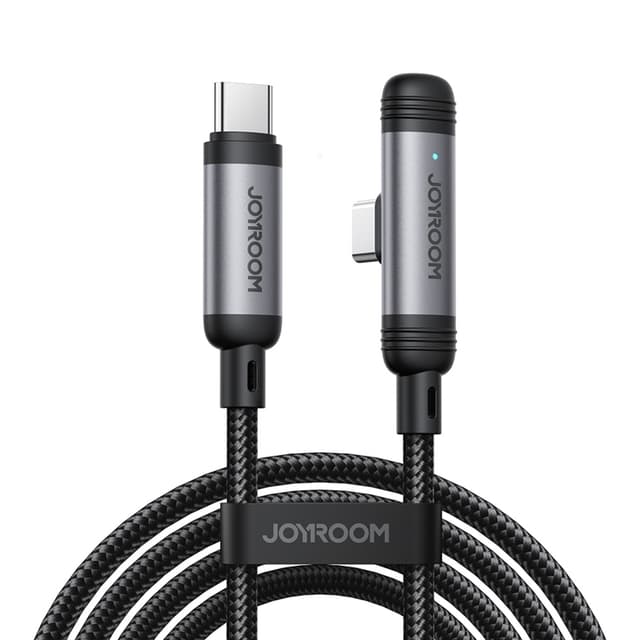Joyroom USB-C - USB-C 60W Kabel 1.2m Serie 90° - Sort