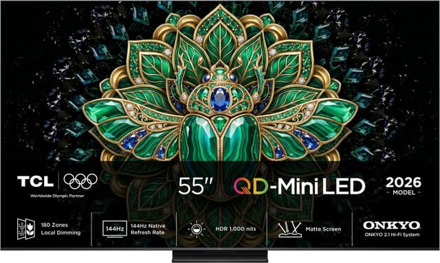 TCL 55" MQLED75L 4K QD-Mini LED TV (2026)