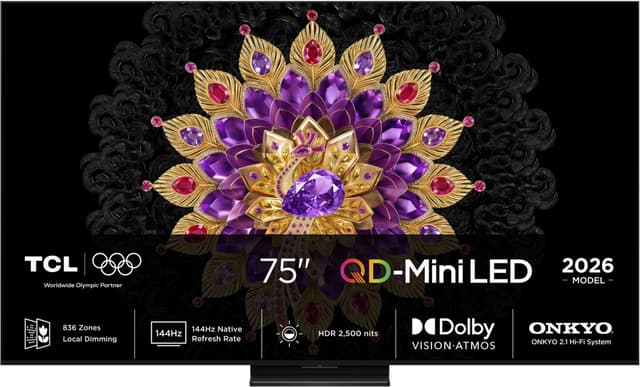 TCL 75" MQLED80L 4K QD-Mini LED TV (2026)