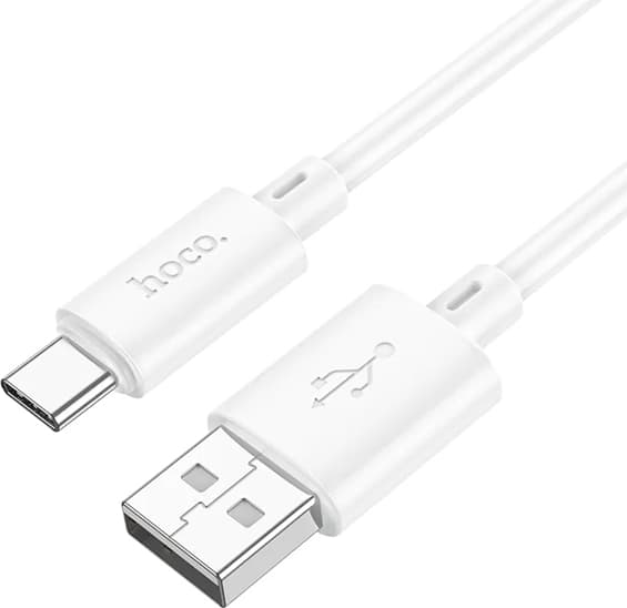 Hoco USB-A til USB-C Kabel 1m - Hvid