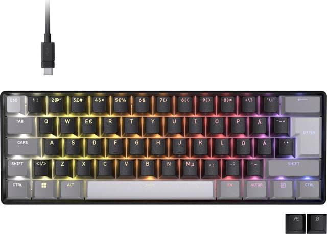 Corsair Clipper Pro Mini 60 gaming tastatur (sort)