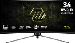 MSI MAG 345CQRF E20 34/VA/200Hz/1ms pelimonitori