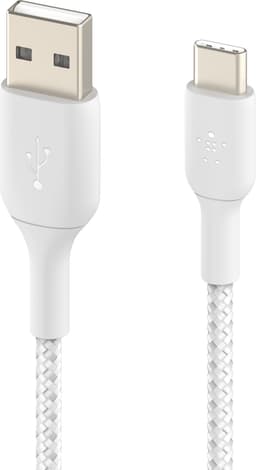 Belkin BoostCharge USB-A til USB-C kabel 1m (hvid)